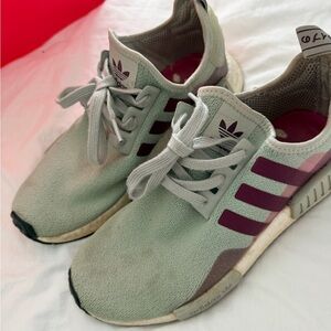 Adidas Mint and Maroon Athletic Shoes